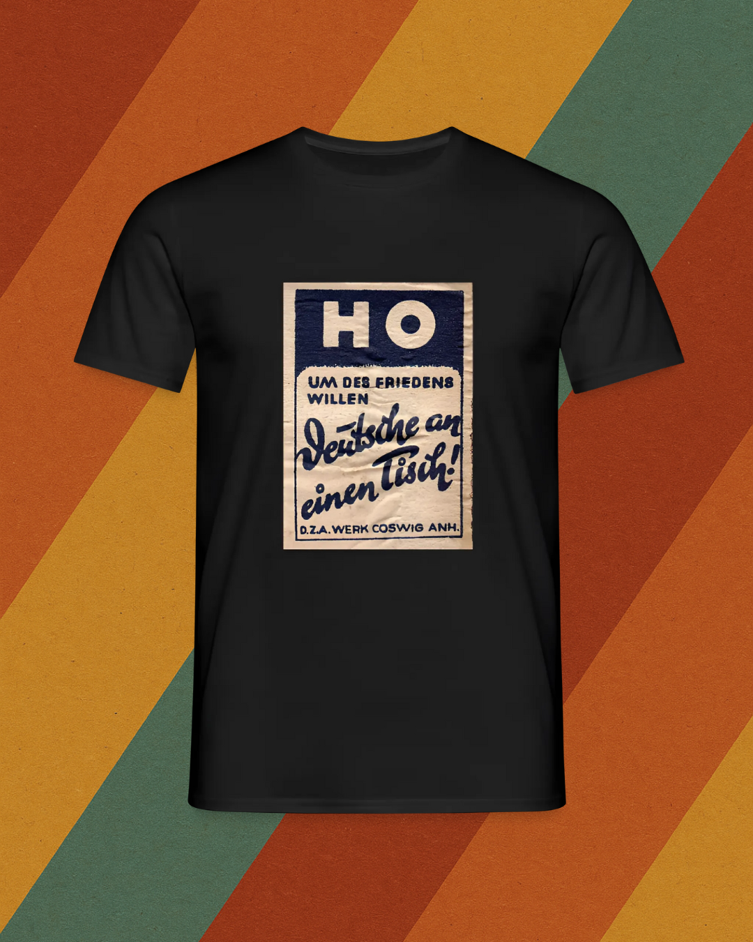 DDR T-Shirt – HO Plakat „Deutsche an einen Tisch“
