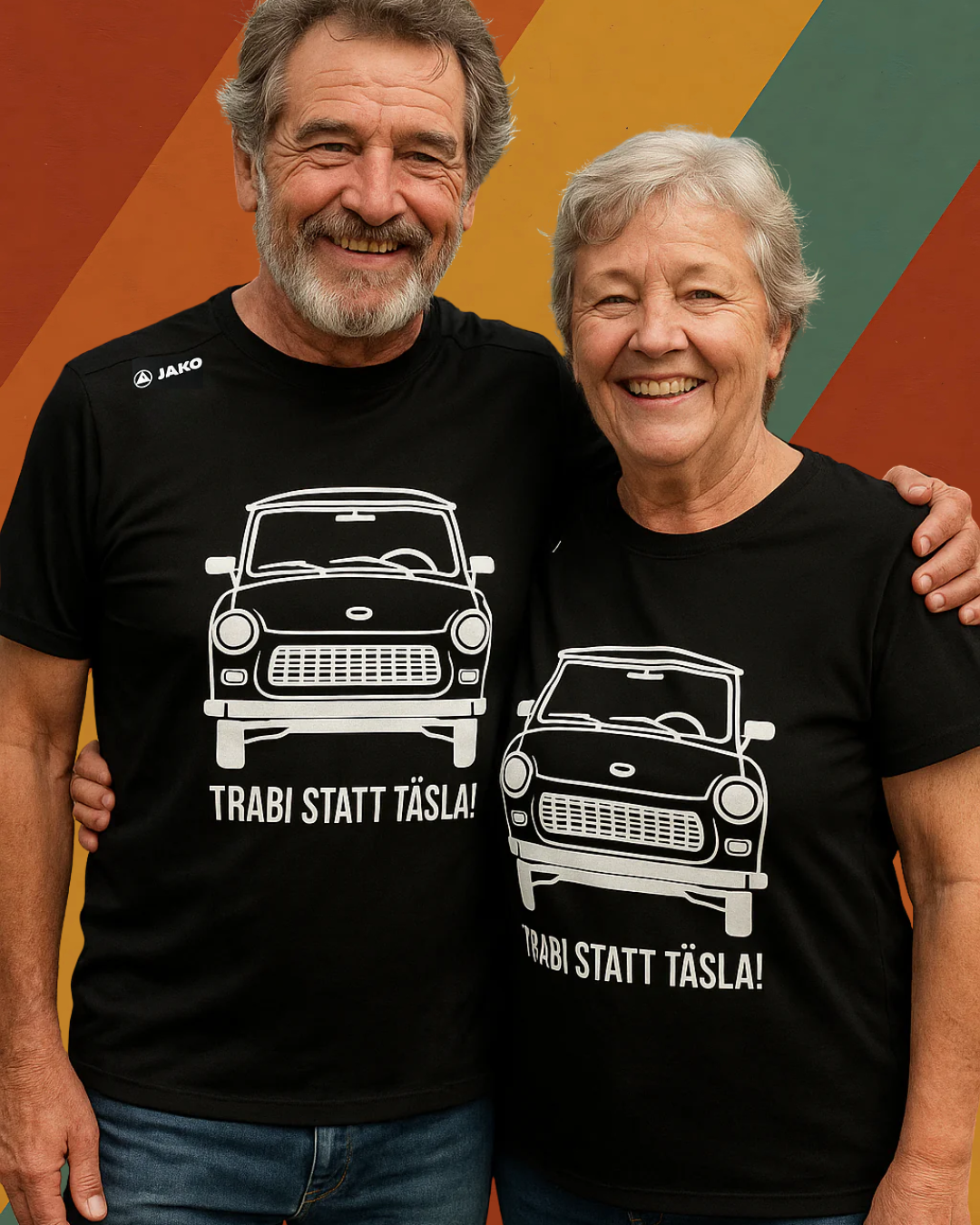 Trabi statt Tesla Laufshirt