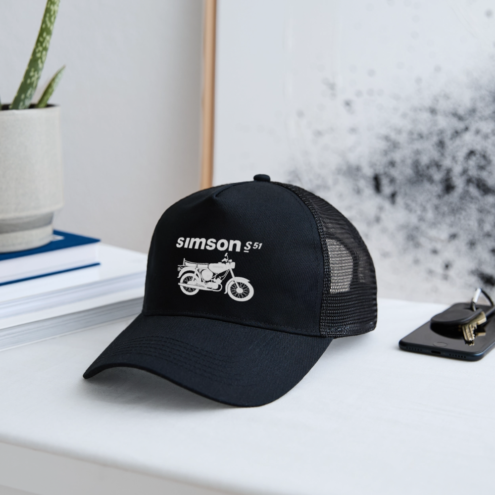 Trucker Cap - Schwarz/Schwarz