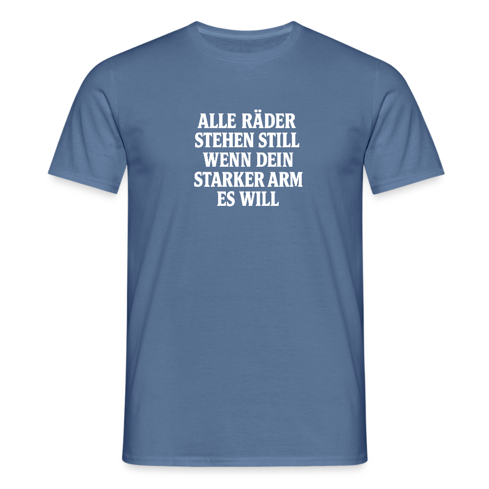 Männer T-Shirt - Taubenblau 