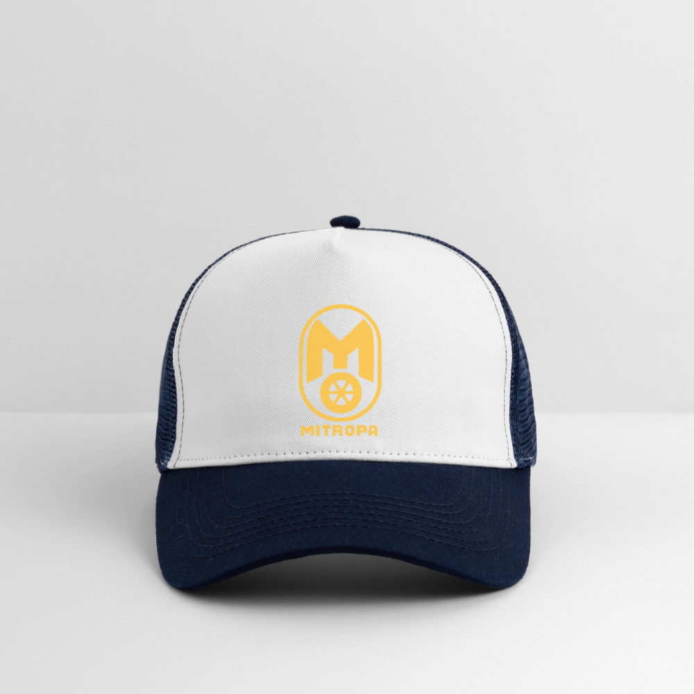 Trucker Cap - Weiß/Navy