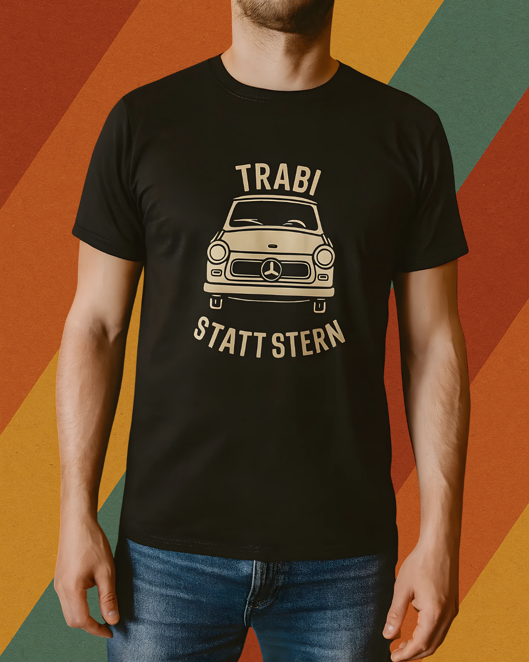 TRABI STATT STERN T-Shirt DDR Kult