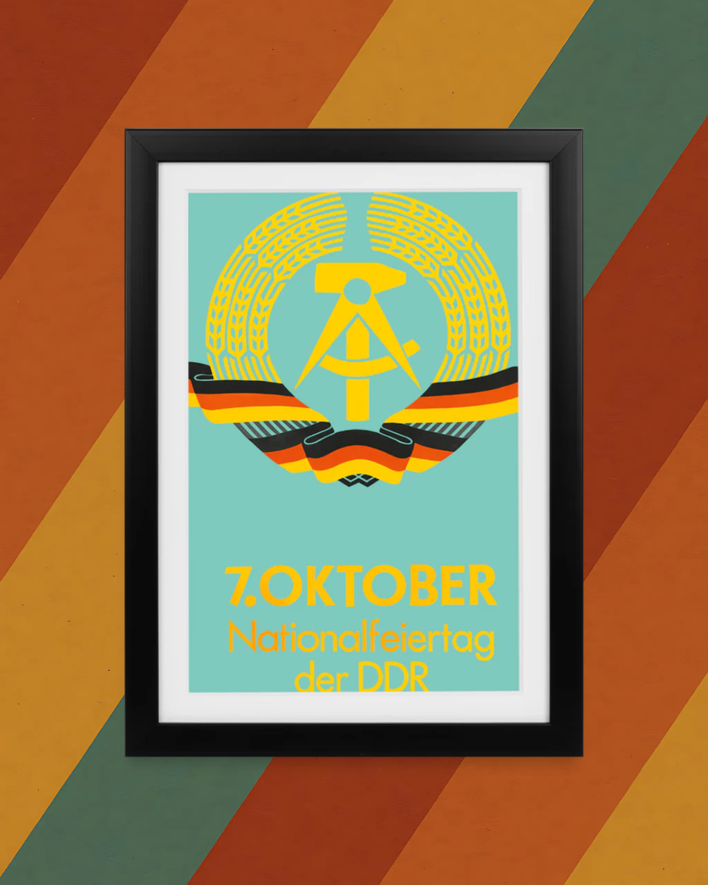 Tag der Republik Gerahmtes Poster