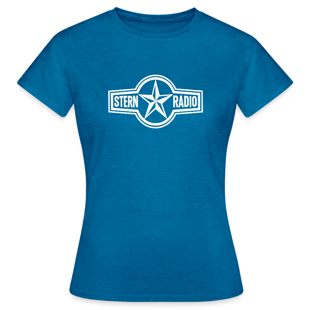 Frauen T-Shirt - Antikblaues Saphir meliert