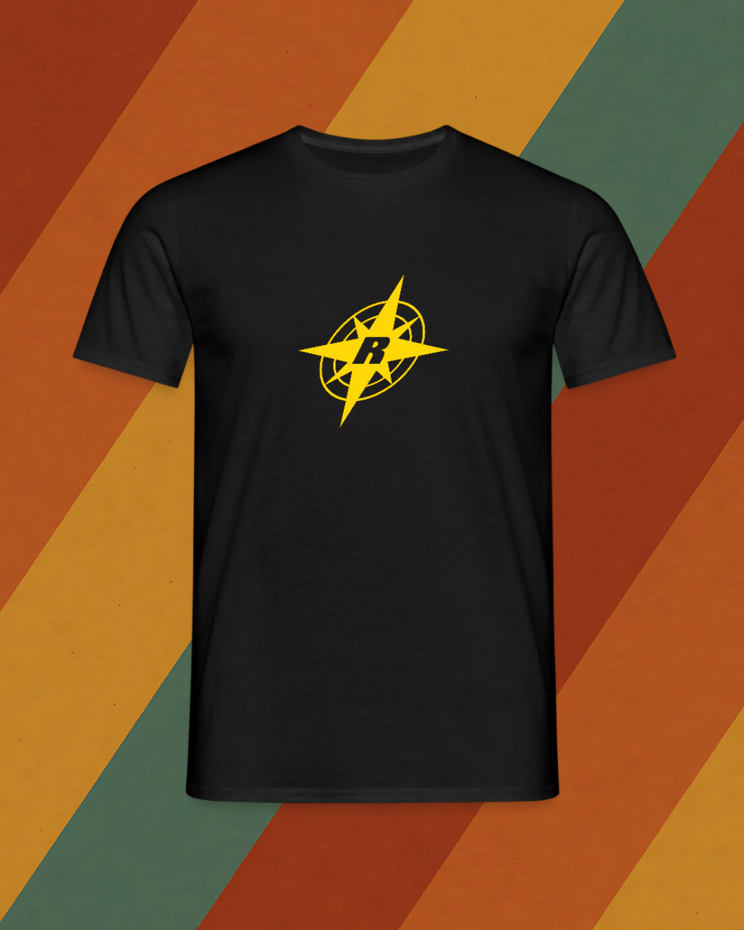 ROBOTRON Herren T-Shirt mit DDR Retro Logo aus der Computergeschichte