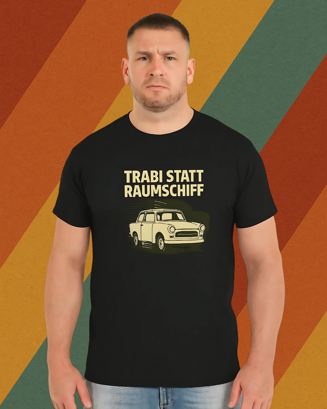 TRABI STATT RAUMSCHIFF T-Shirt DDR Kult