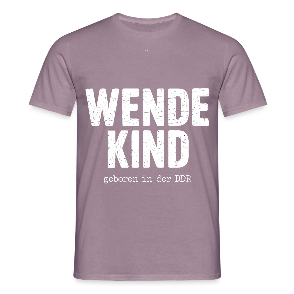 WENDEKIND – Geboren in der DDR | Statement T-Shirt (Unisex) - purple-grey 