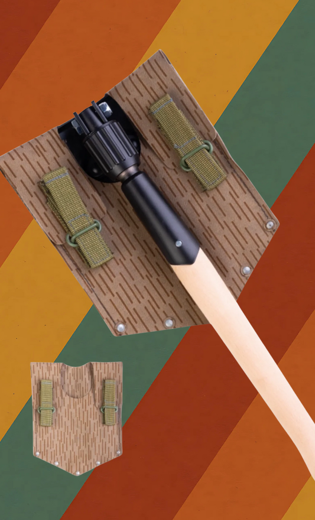 NVA Klappspaten mit Original Strichtarn Hülle