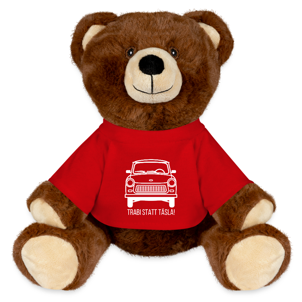 MiniFeet® RecycelBär® Teddy Bear Brown - red