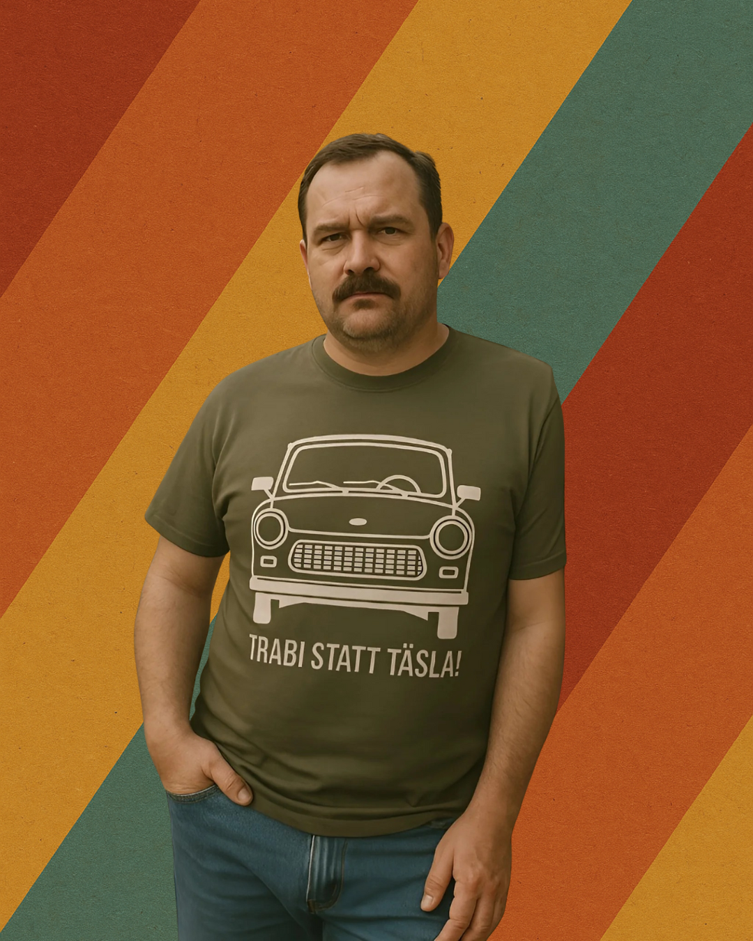 "Trabi statt Täsla!" BIO T-Shirt