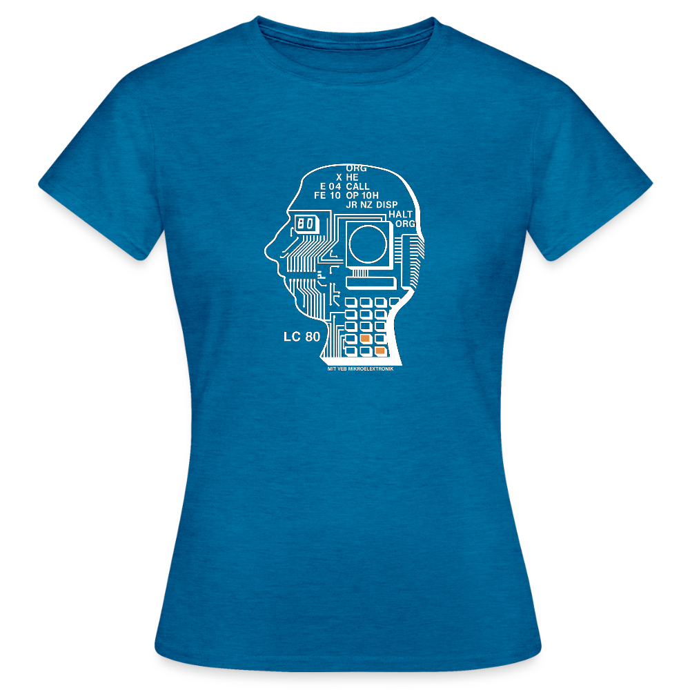 Frauen T-Shirt - Antikblaues Saphir meliert