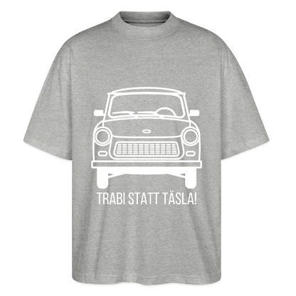 Trabi statt Täsla – T-Shirt mit DDR-Motiv - heather grey