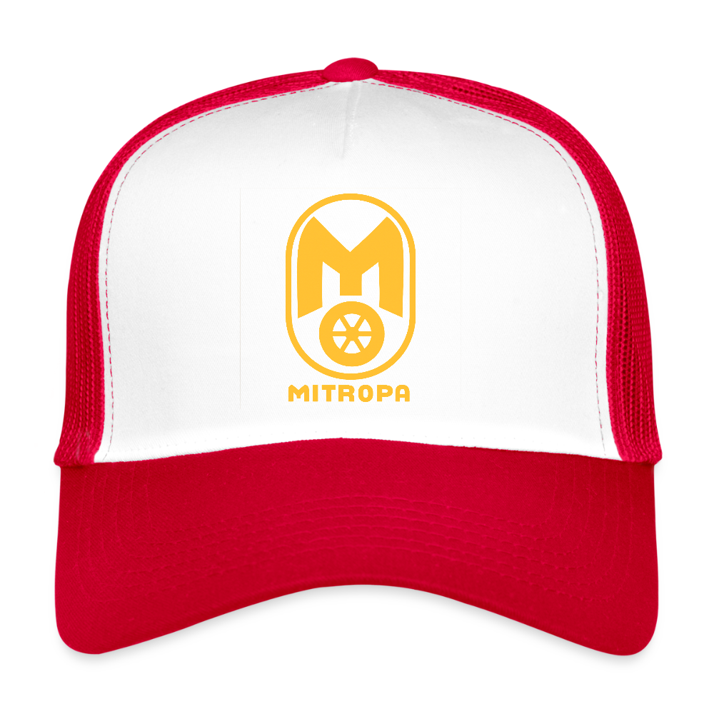 Trucker Cap - Weiß/Rot