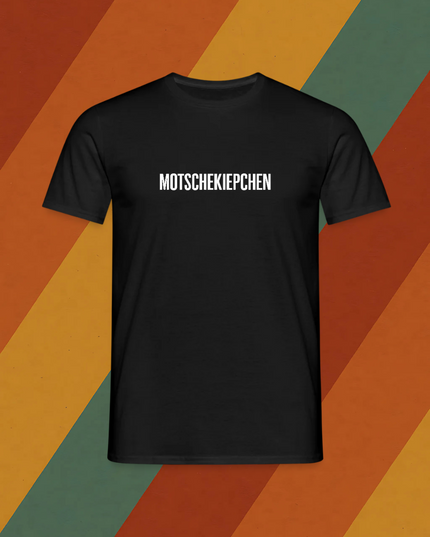 T-Shirt Motschekiepchen Marienkäfer DDR Dialekt schwarz