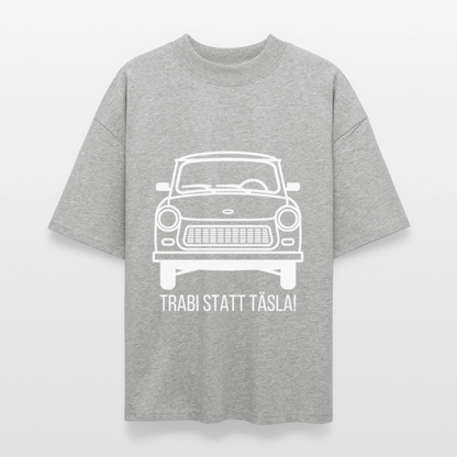 Trabi statt Täsla – T-Shirt mit DDR-Motiv - heather grey