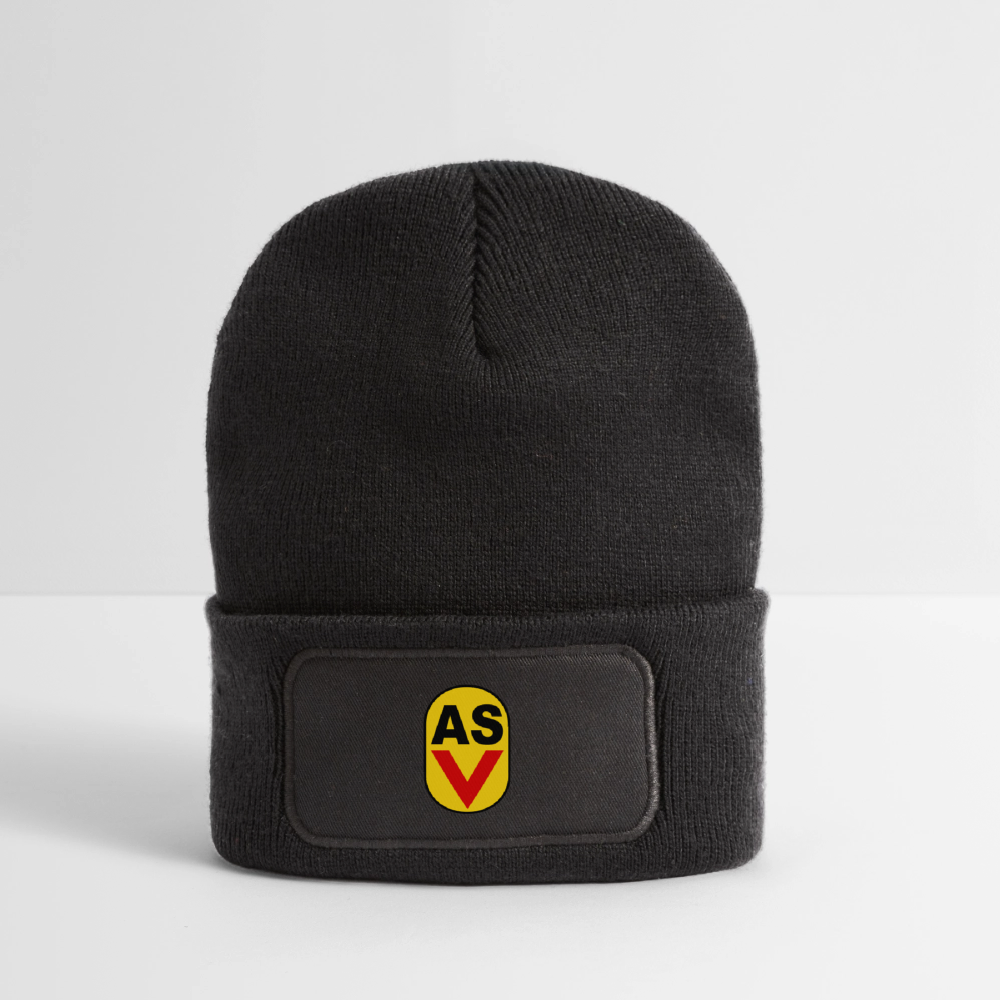 Recycelte Patch Beanie - Dunkelgrau