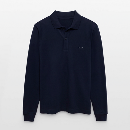 Stanley/Stella Organic Unisex Long-Sleeved Polo Shirt Prepster - navy