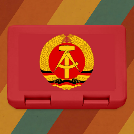 DDR Brotdose Plaste Retro Lunchbox Vorderansicht