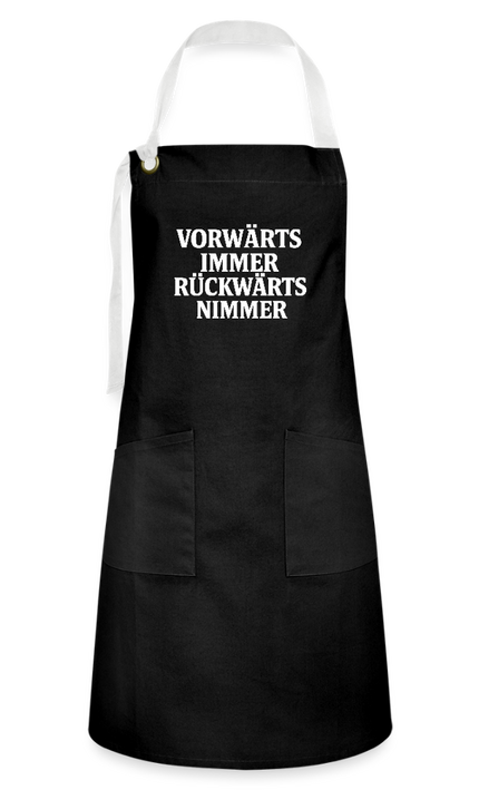 Kontrastschürze - Schwarz/Weiß