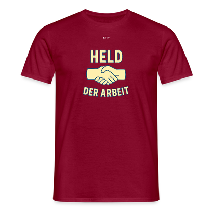 Held der Arbeit – DDR-Ehrentitel zum Anziehen (Unisex Shirt) - brick red