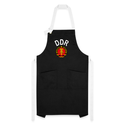 Kontrastschürze - Schwarz/Weiß