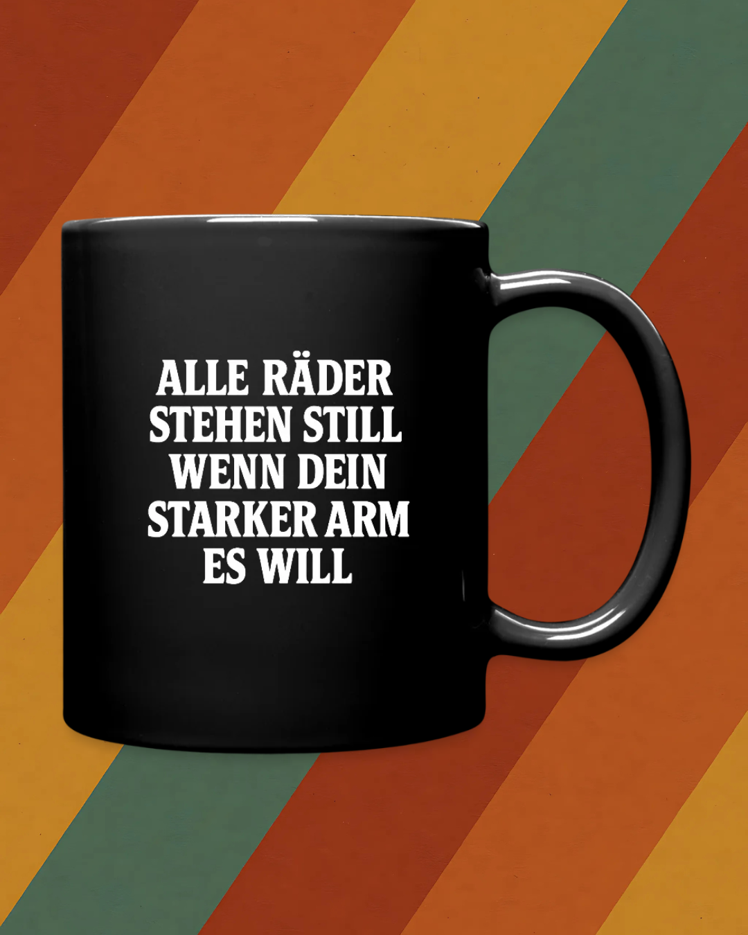 Alle Räder stehen still – DDR-Kult-Tasse mit Arbeiter-Spruch