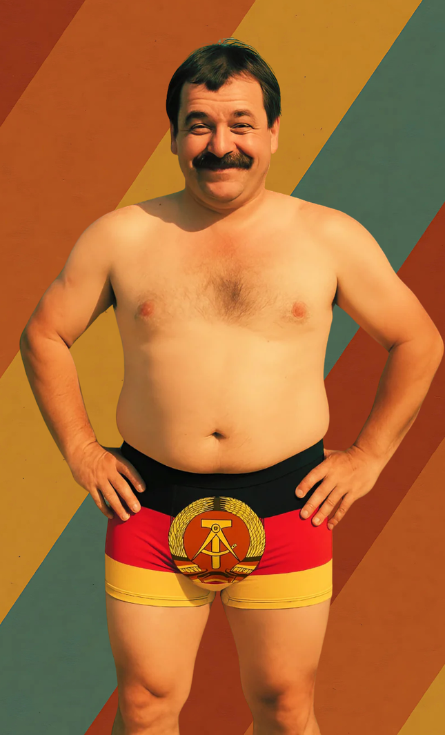 DDR Boxershorts – Mit nostalgischem Flaggen-Motiv