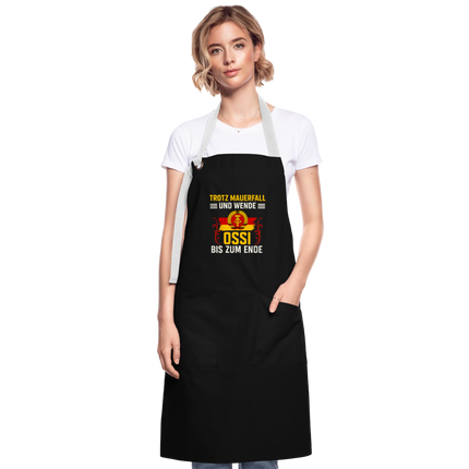 Kontrastschürze - Schwarz/Weiß