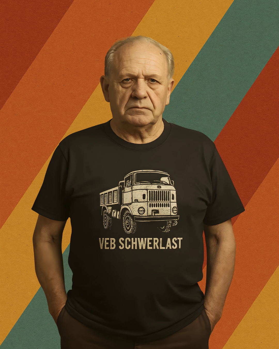 VEB Schwerlast T-Shirt – IFA LKW Kultdruck für DDR-Fans