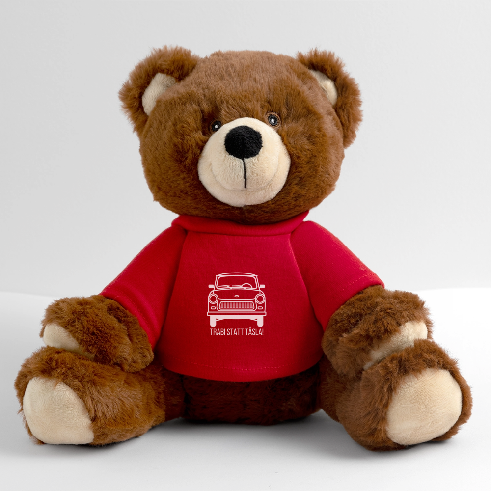 MiniFeet® RecycelBär® Teddy Bear Brown - red