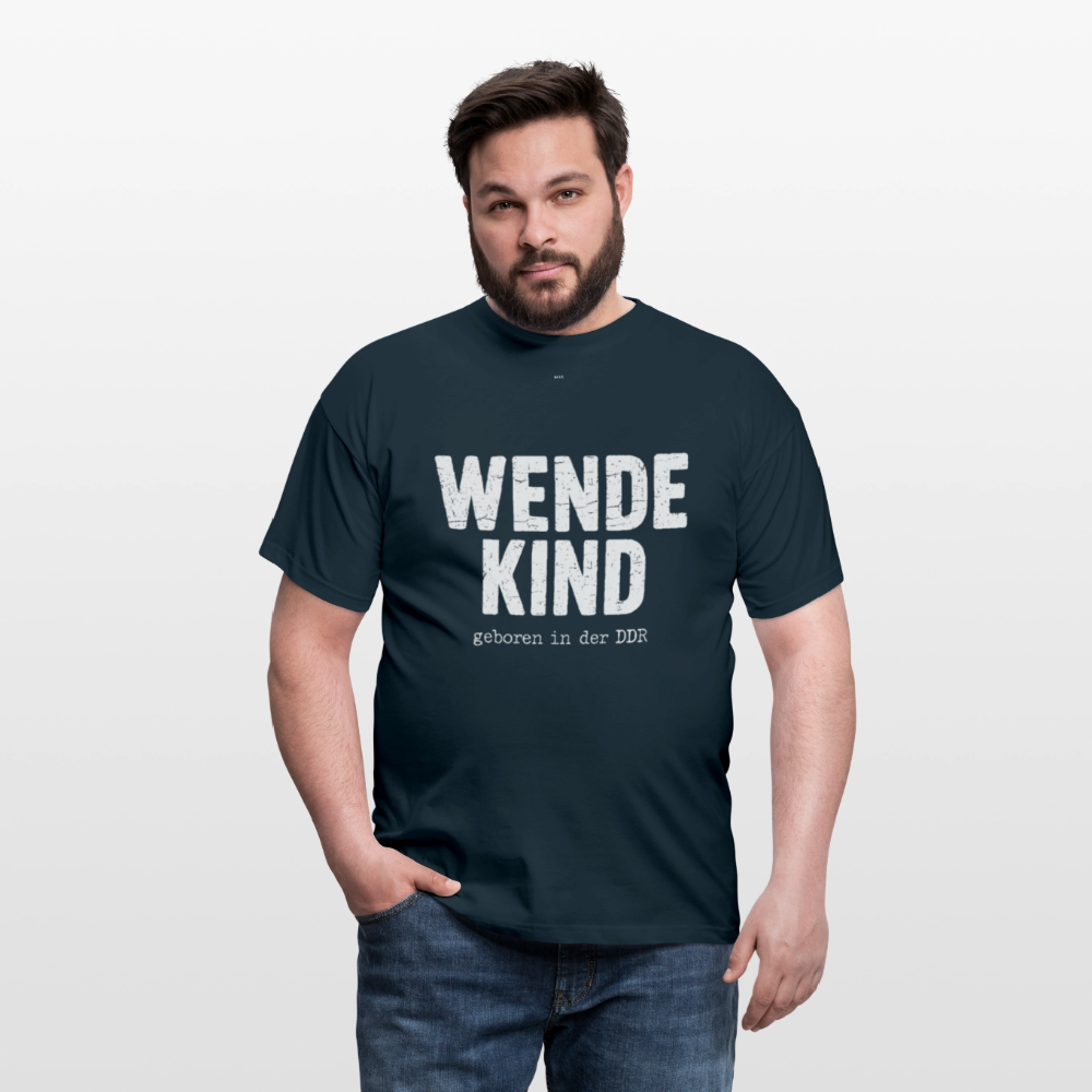 WENDEKIND – Geboren in der DDR | Statement T-Shirt (Unisex) - navy