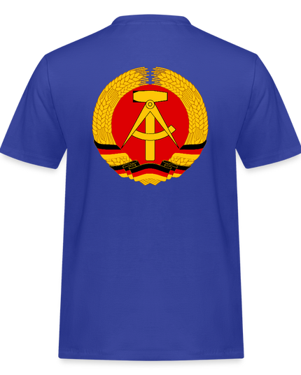 DDR WAPPEN T-Shirt - Royalblau