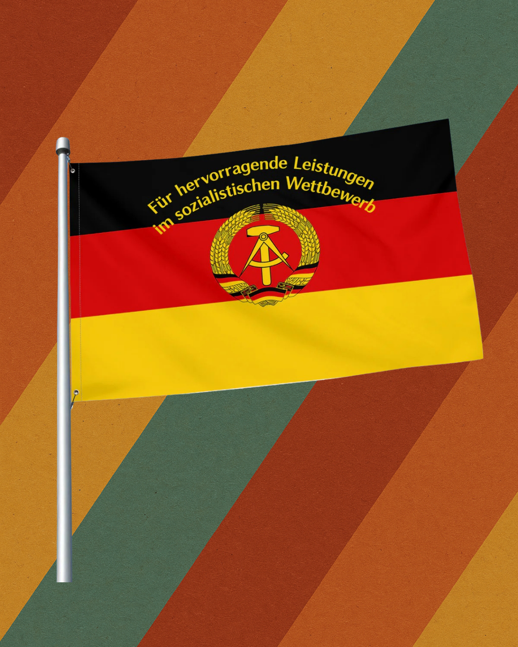 DDR Flagge Sozialistischer Wettbewerb