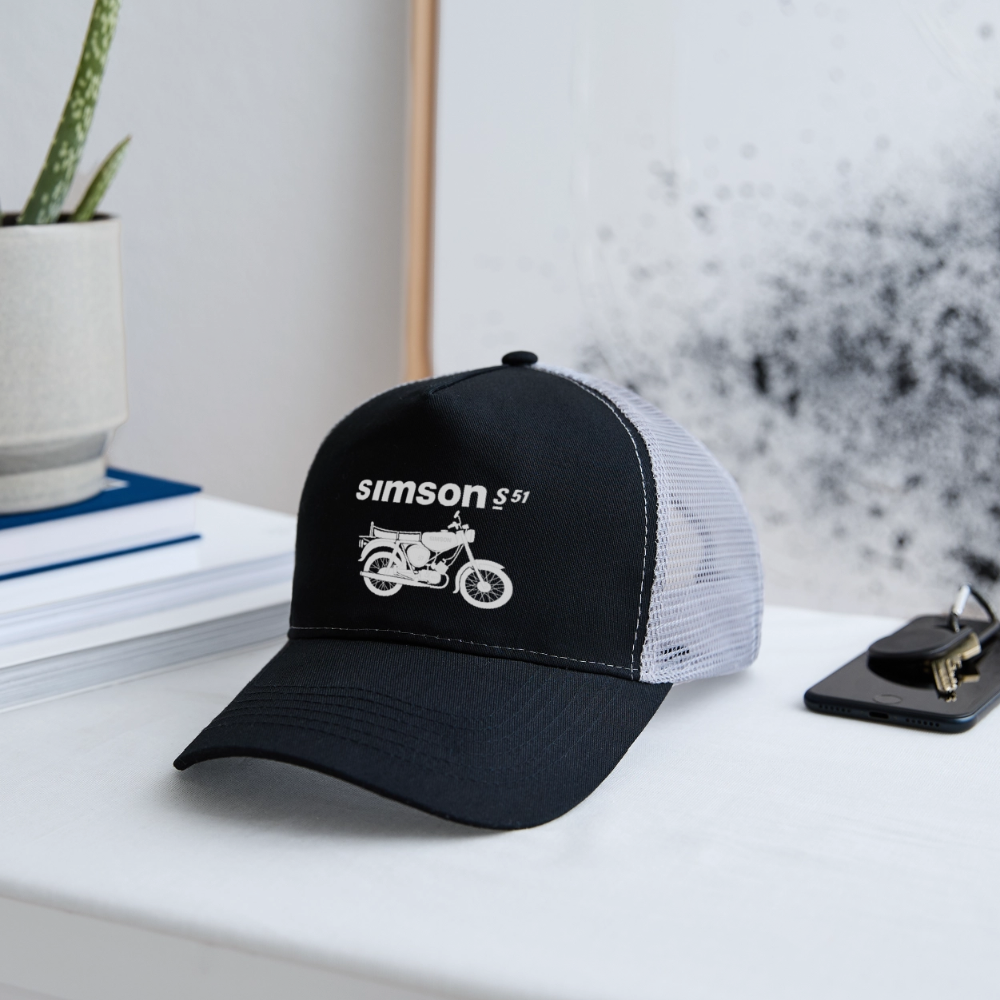 Trucker Cap - Schwarz/Steingrau