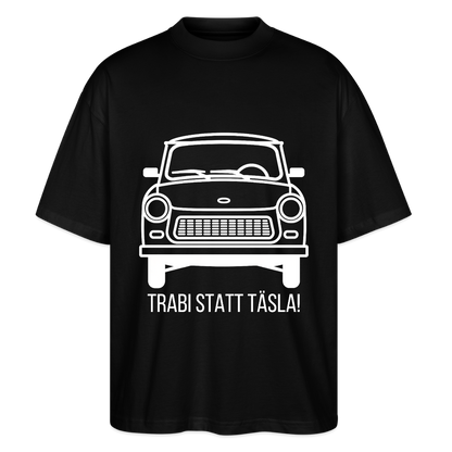 Trabi statt Täsla – T-Shirt mit DDR-Motiv - black