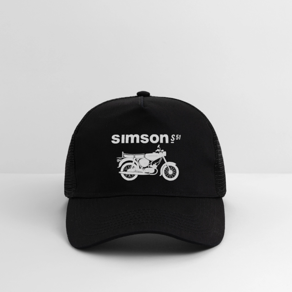 Trucker Cap - Schwarz/Schwarz