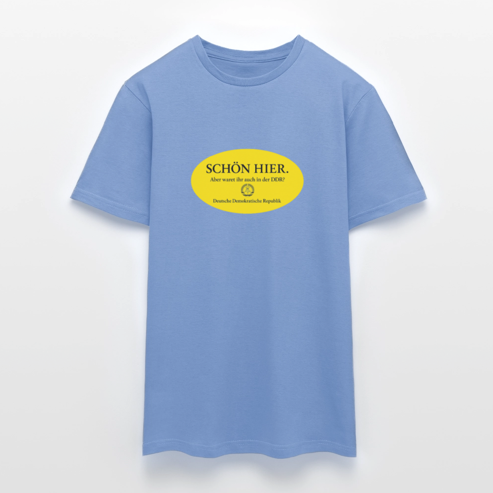 Der Schön hier – Kult-Sticker auf T-Shirt - carolina blue