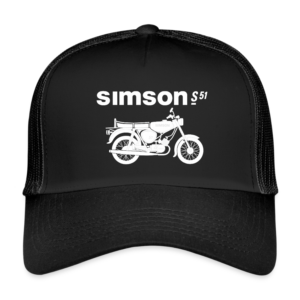 Trucker Cap - Schwarz/Schwarz