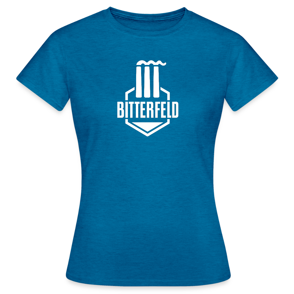 Frauen T-Shirt - Antikblaues Saphir meliert