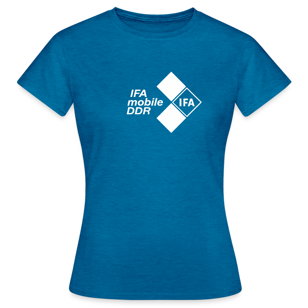 Frauen T-Shirt - Antikblaues Saphir meliert
