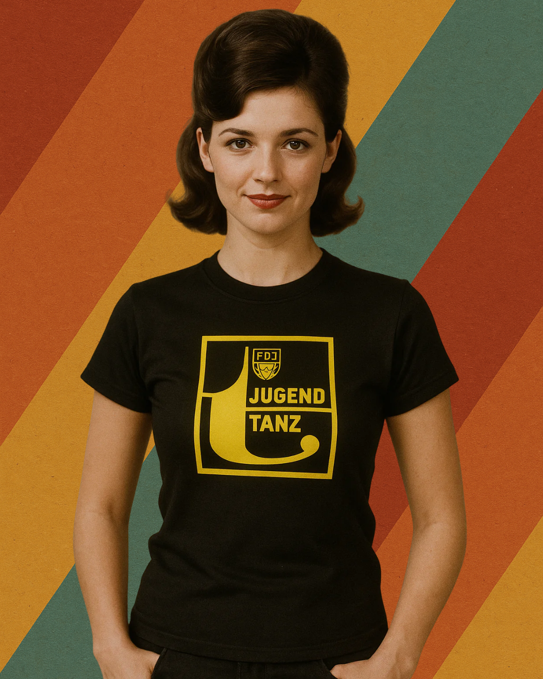 FDJ Jugendtanz Damen T-Shirt – Originaldesign aus der DDR-Tanzkultur