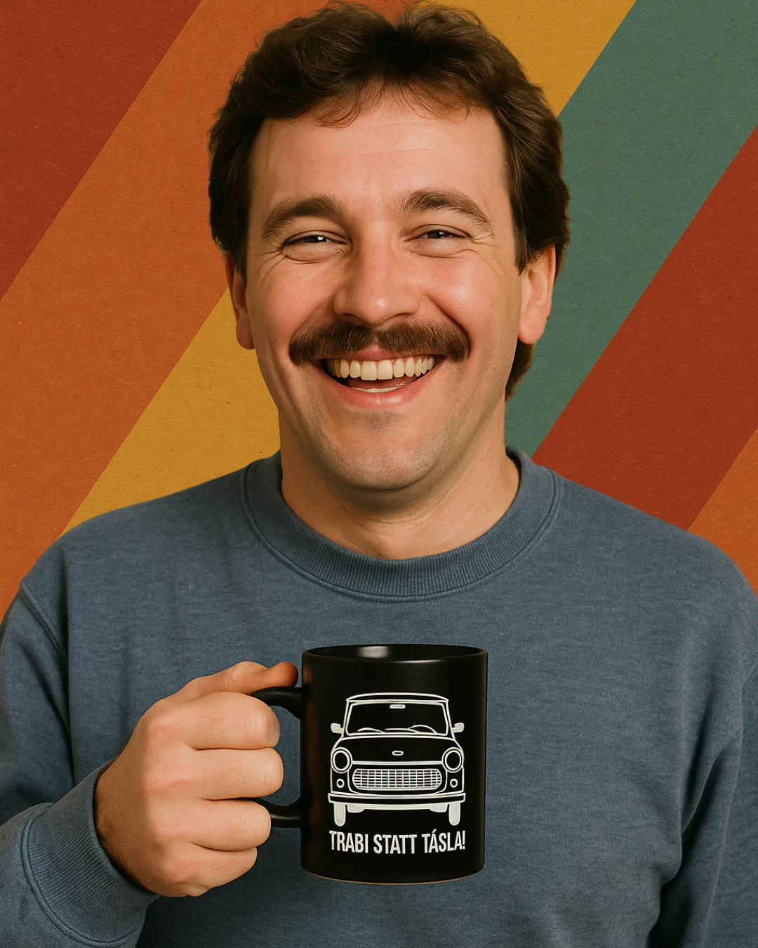 Trabi statt Tesla Tasse