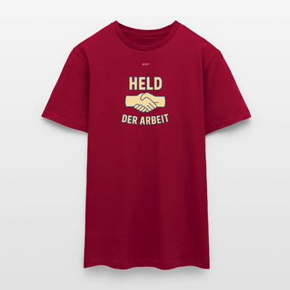 Held der Arbeit – DDR-Ehrentitel zum Anziehen (Unisex Shirt) - brick red