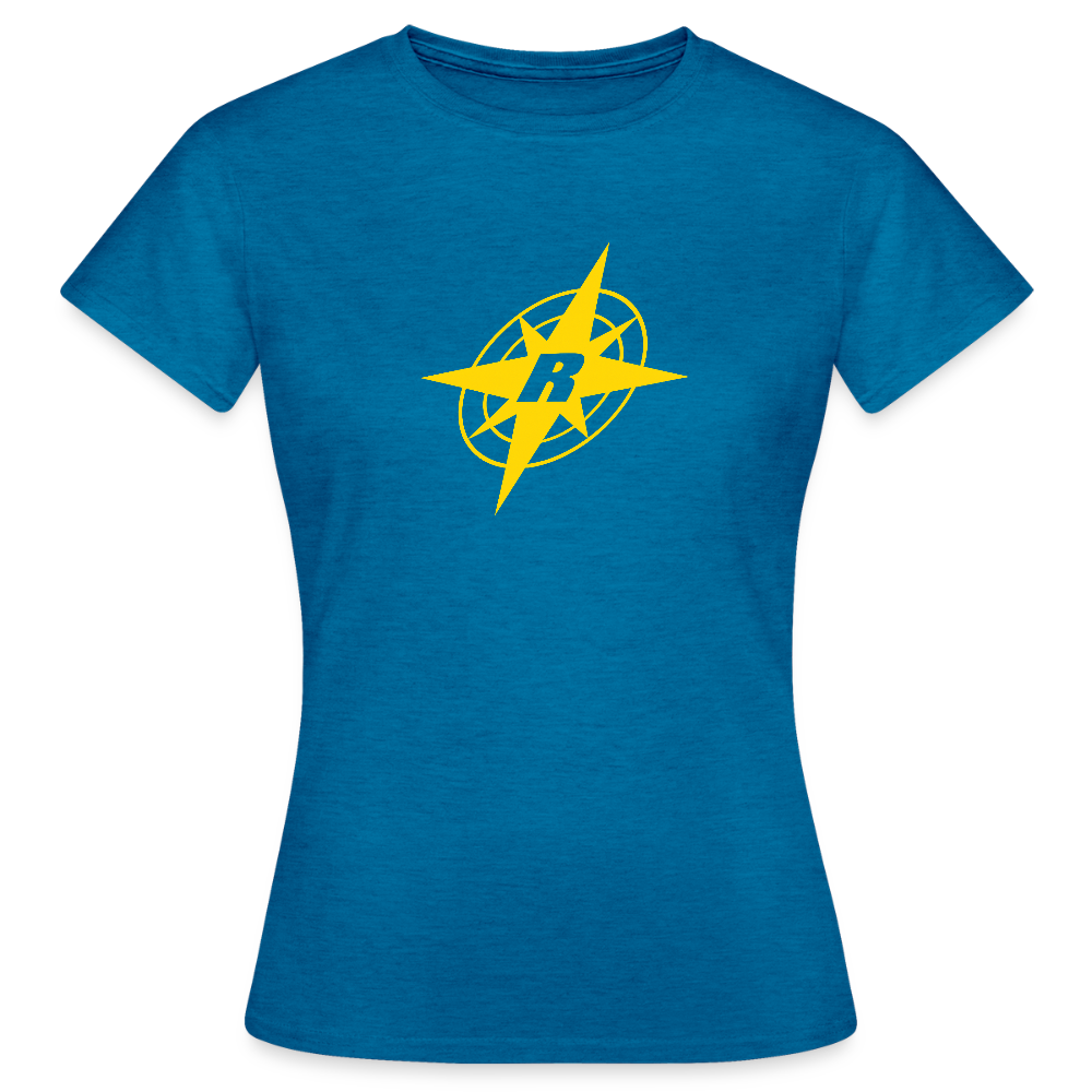 Frauen T-Shirt - Antikblaues Saphir meliert