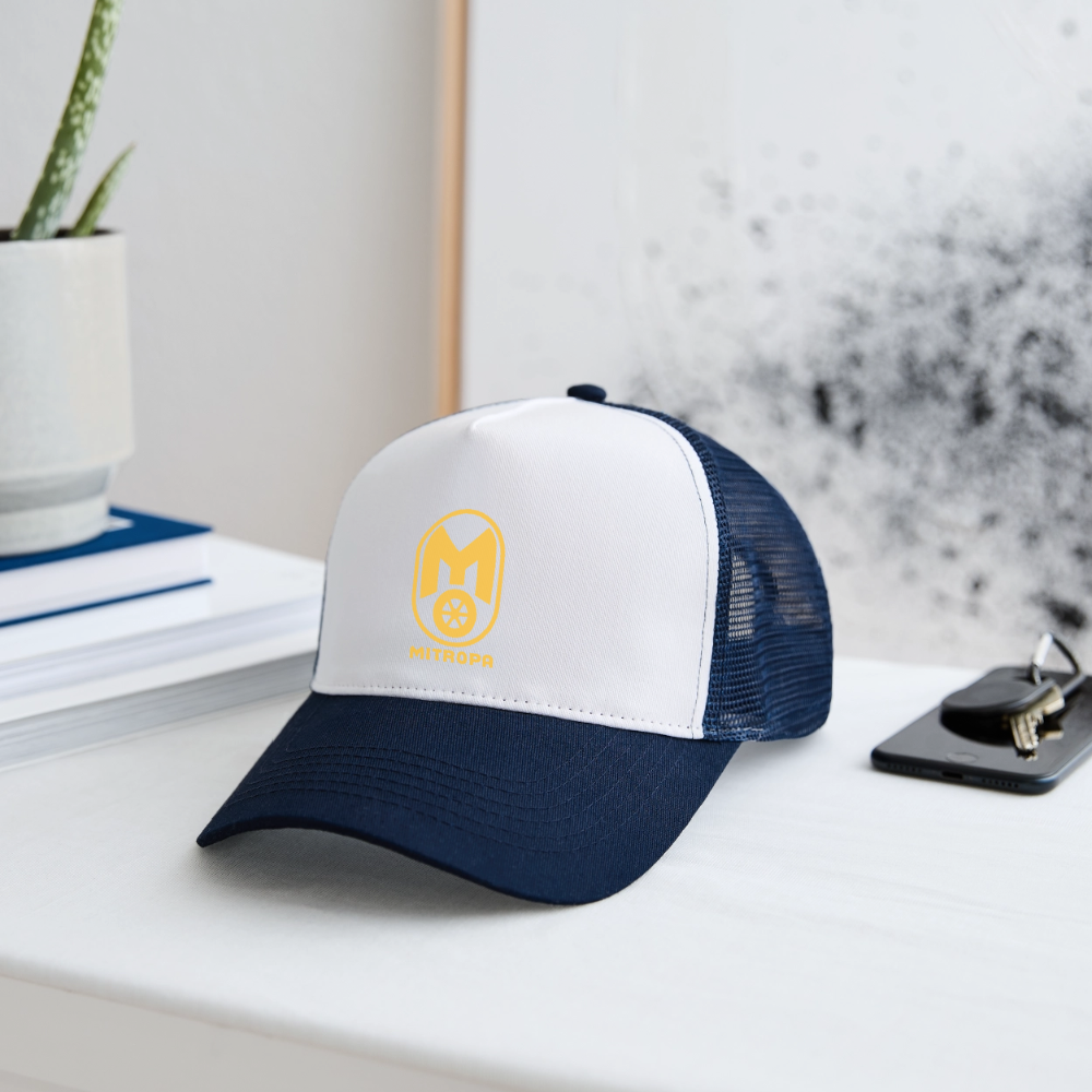 Trucker Cap - Weiß/Navy