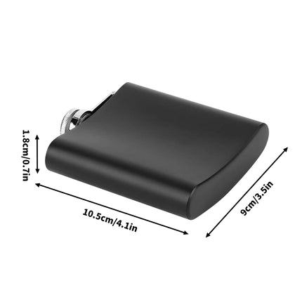 Taschenflaschen-Set Schwarz