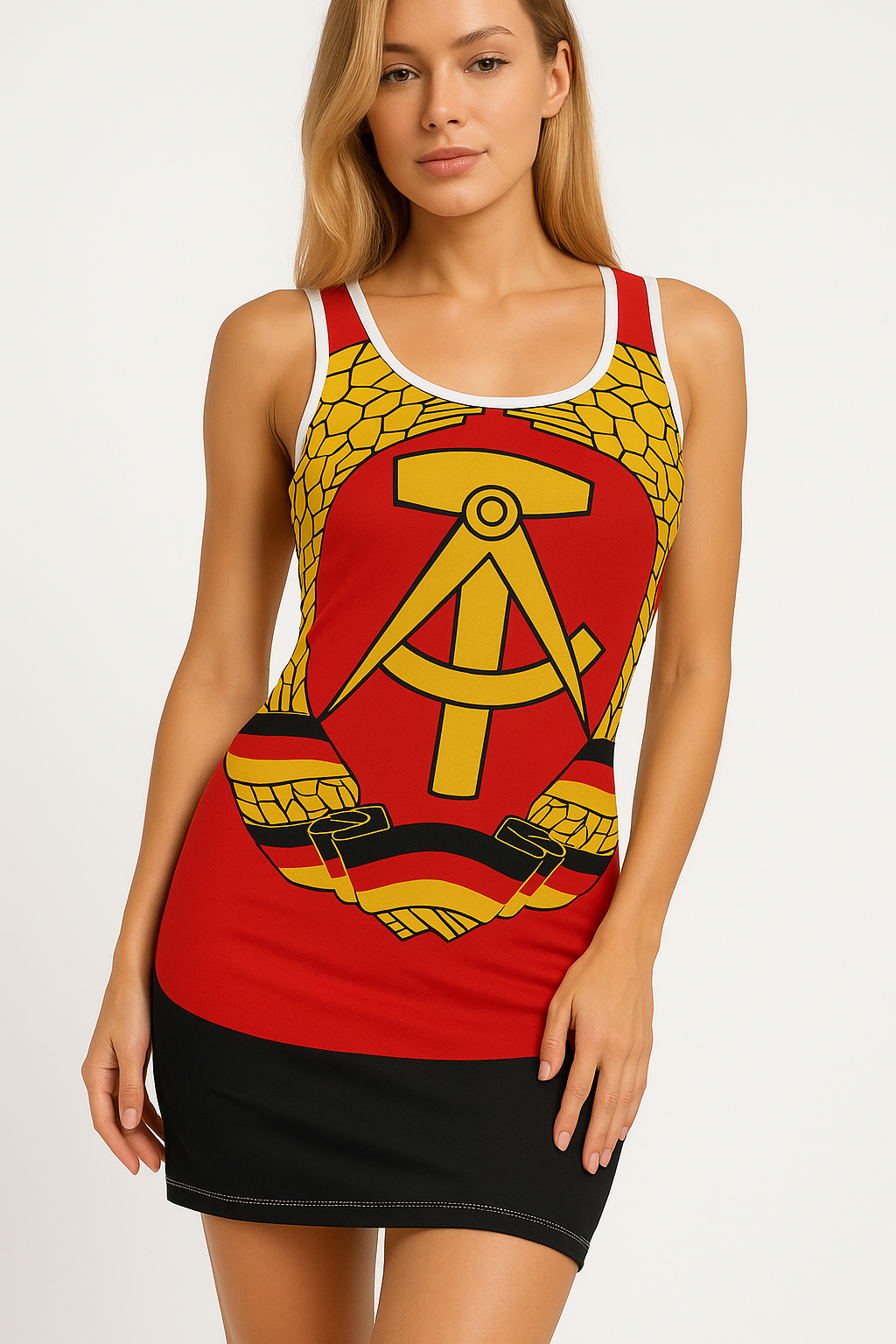 DDR Sommerkleid mit Wappen S bis 5XL