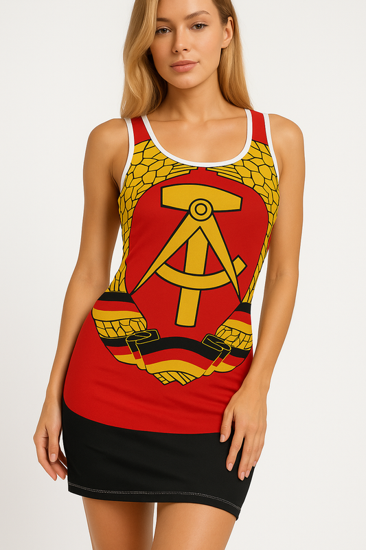 DDR Sommerkleid mit Wappen S bis 5XL