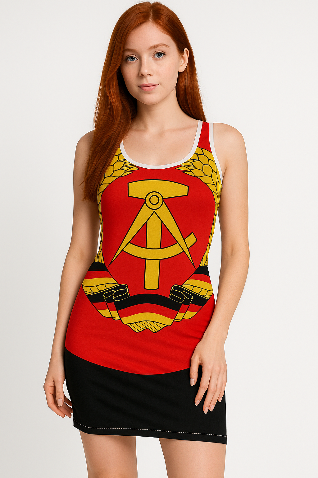 DDR Sommerkleid mit Wappen S bis 5XL