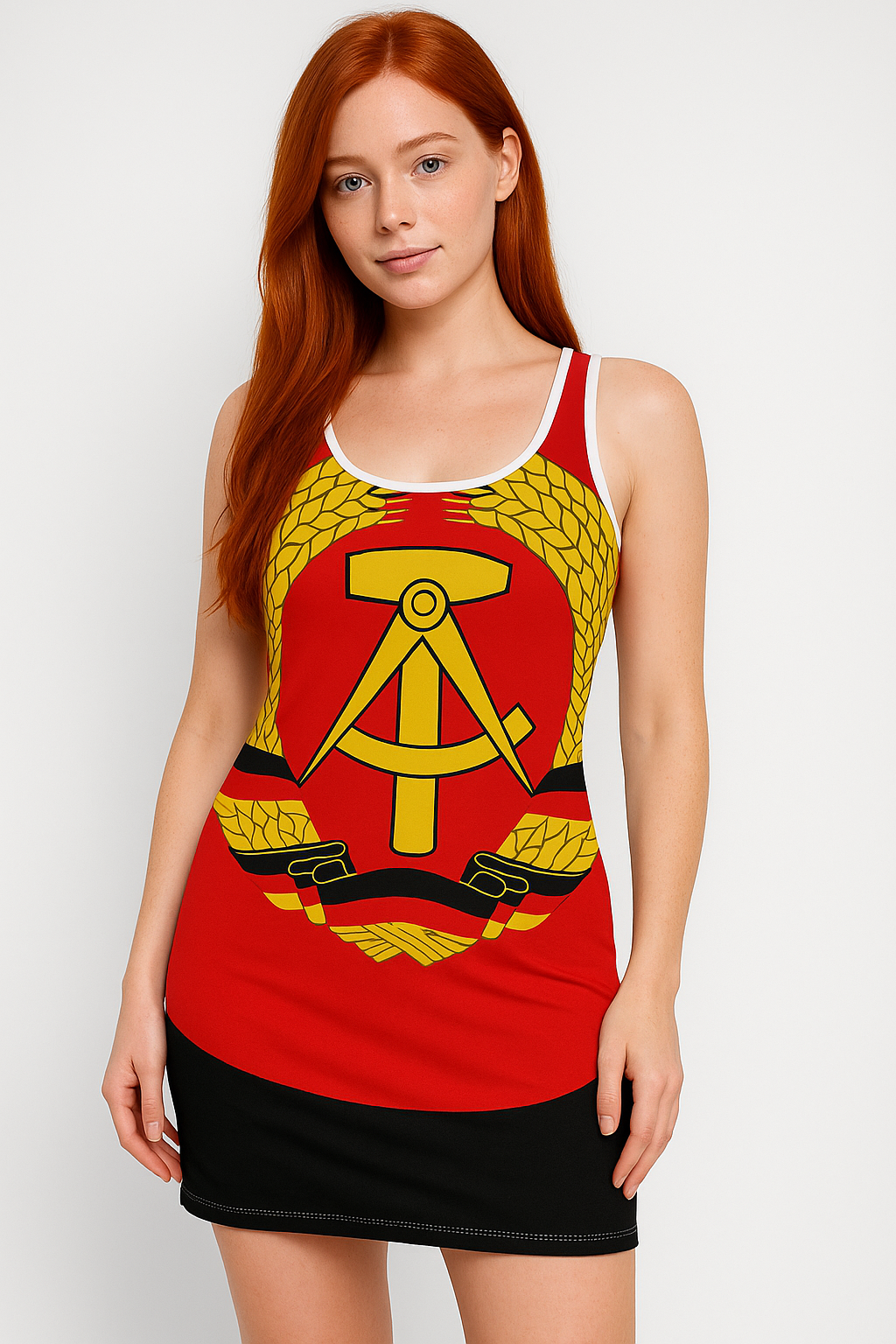 DDR Sommerkleid mit Wappen S bis 5XL